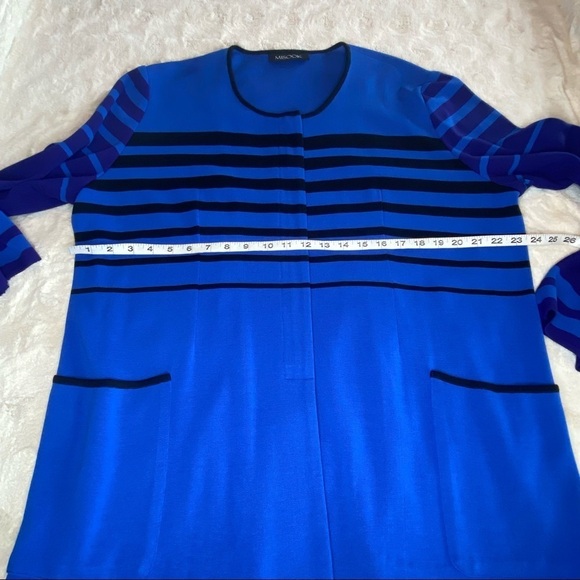 Misook Sz 0X Blue Purple Cardigan - Picture 7 of 9